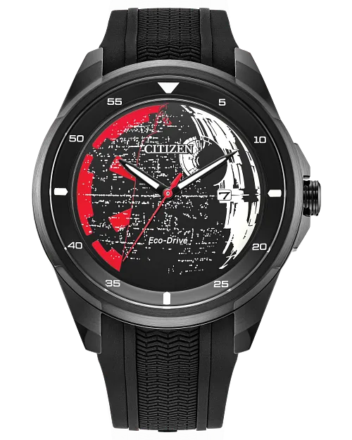 Death Star, Vader's Shadow Black Dial Silicone Strap AW1606-06W Death Star, Vader's Shadow Black Dial Silicone Strap AW1606-06W